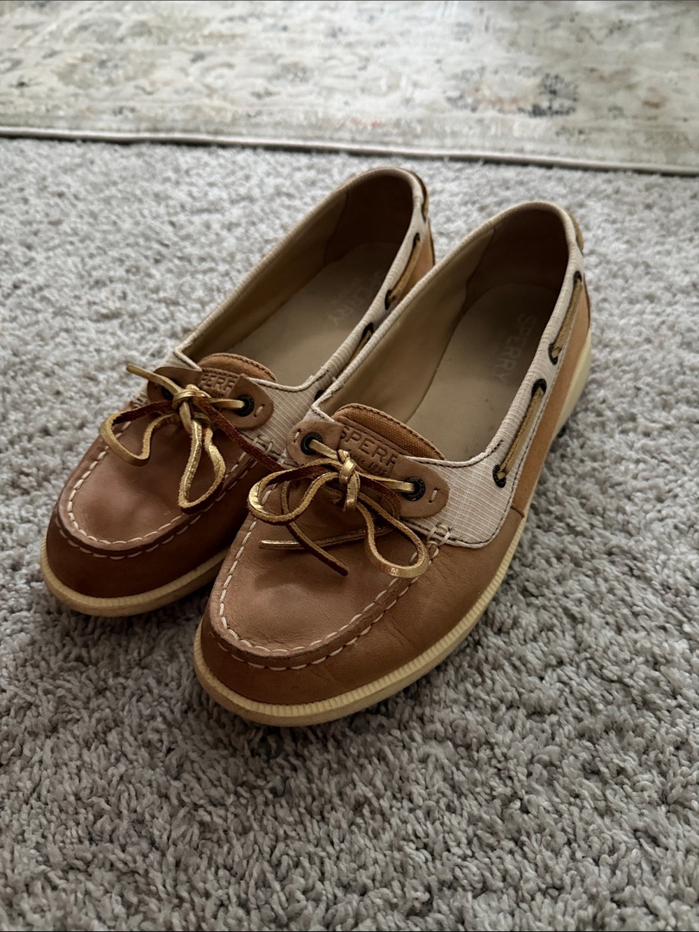 Sperry Gold Boat Shoes